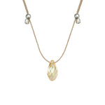&LIVY Gr Luminous on Silver Hyevibe Crystal Slider Necklace
