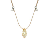&LIVY Gr Luminous on Silver Hyevibe Crystal Slider Necklace