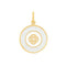 Lola & Company Family Knot Pendant in gold with Alpine White medium charm — meaningful family necklace at Be Charmed