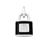 Lola Silver Black Love Lock 