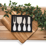 Lynn & Liana Cheese Knife Set White Ceramic