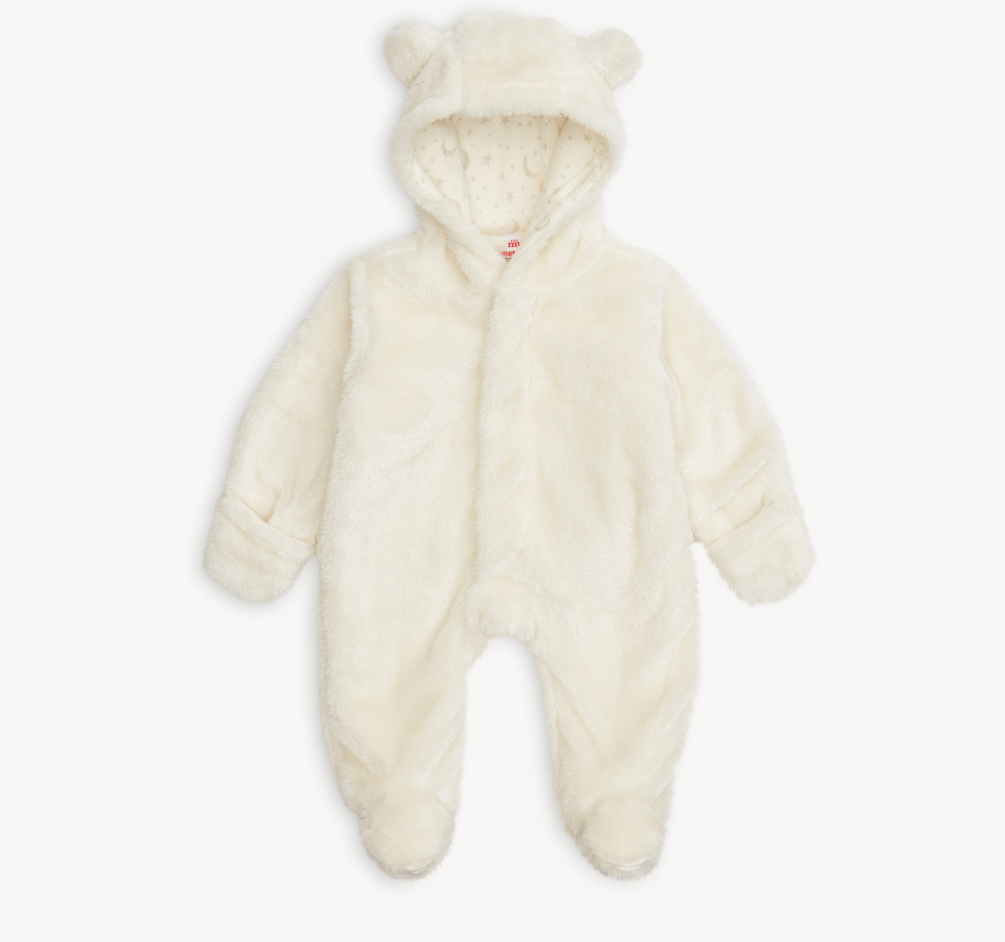 Magnetic Me Minky Bear Footie – Cloud design with ultra-soft minky fabric and magnetic closures. Available at Be Charmed.
