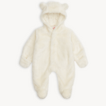 Magnetic Me Minky Bear Footie – Cloud design with ultra-soft minky fabric and magnetic closures. Available at Be Charmed.