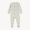 Magnetic Me Modal Footie – Dumps Like a Truck design with playful construction truck print and magnetic closures. Available at Be Charmed.