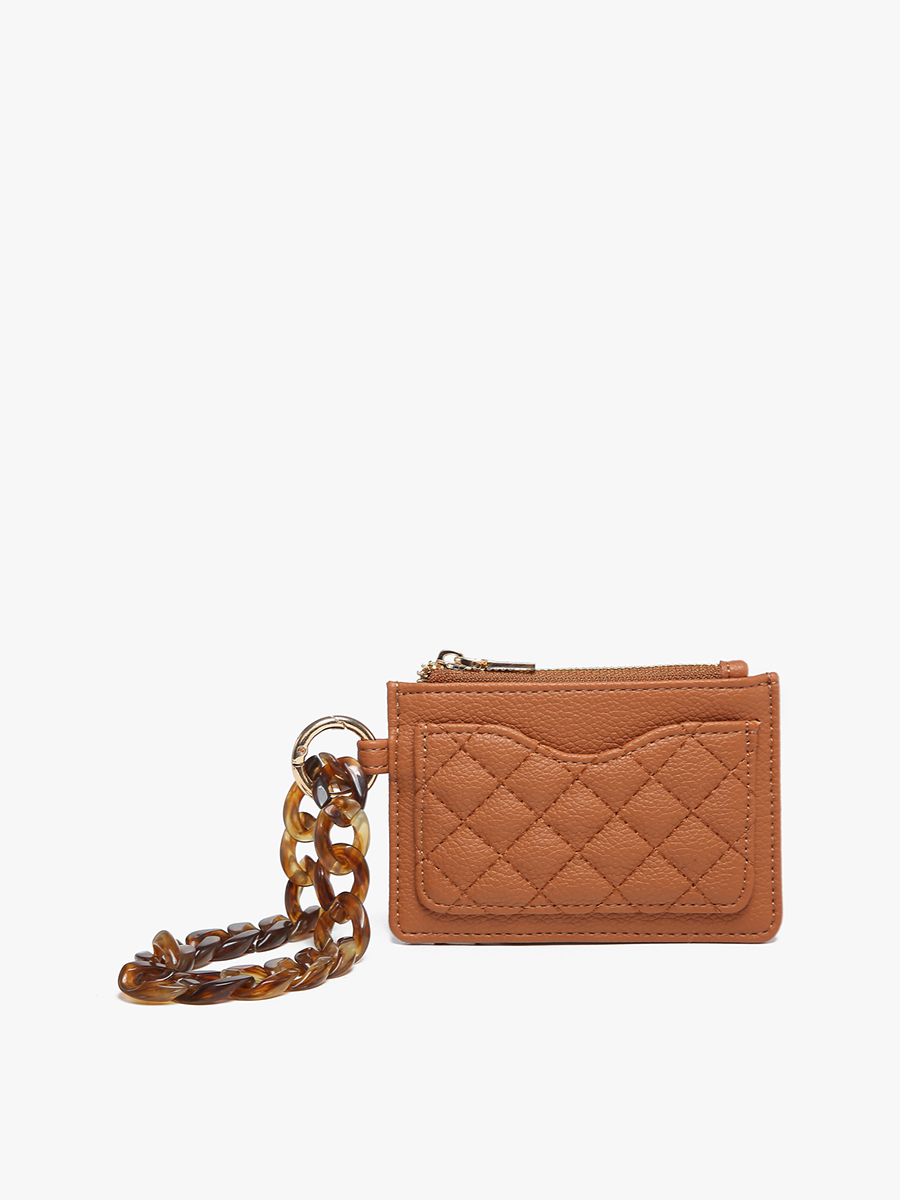Jen & Co Brown Rhodes Quilted Wallet Wristlet