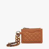 Jen & Co Brown Rhodes Quilted Wallet Wristlet