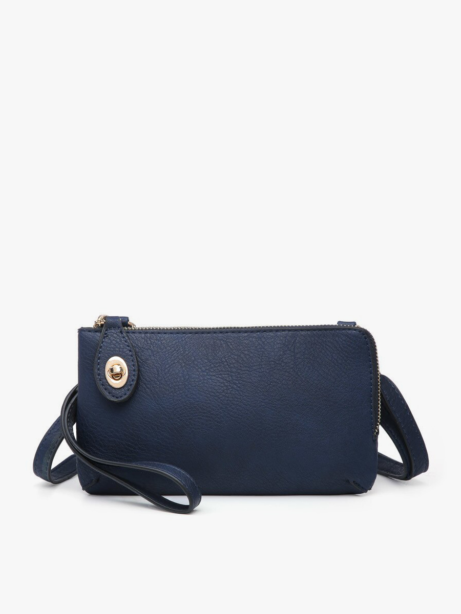 Jen & Co Navy Kendall Crossbody Wristlet