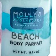 Jar of 'Beach Body Parfait' by Molly's Apothecary on a white background. Available at Be Charmed