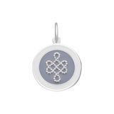 Lola Pale Gray Mother & Daughter Pendant