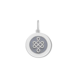 Lola Pale Gray Mother & Daughter Pendant