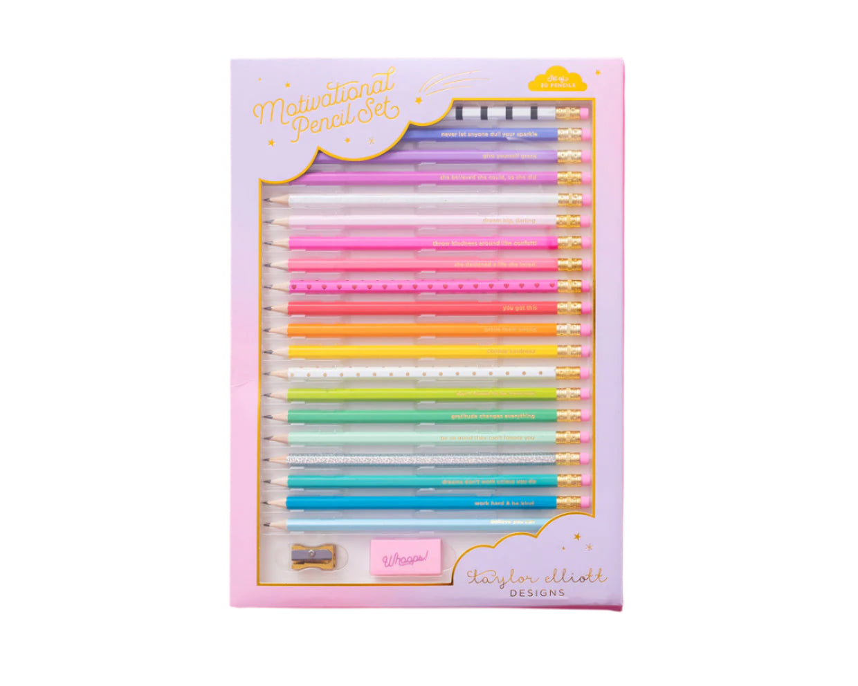 Taylor Elliott Designs Motivational Pencil Set 