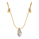 &LIVY Gold Hyevibe Crystal Slider Paradise Necklace