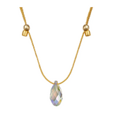 &LIVY Gold Hyevibe Crystal Slider Paradise Necklace
