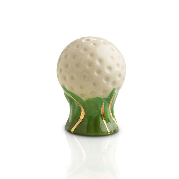 Nora Fleming Golf Ball Mini ceramic attachment featuring a white golf ball design—perfect for Father’s Day and sports fans. Available at Be Charmed.