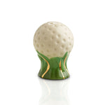 Nora Fleming Hole in One Mini ceramic attachment featuring a white golf ball design—perfect for Father’s Day and sports fans. Available at Be Charmed.