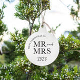 Rustic Marlin - Ornament - Mr & Mrs First Christmas