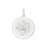 Lola Alpine White Octopus Pendant Silver