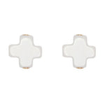 enewton Signature Cross Stud Off White 