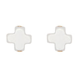 enewton Signature Cross Stud Off White 