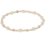 enewton Pink Opal Pearl Sincerity Pattern 4mm Bead Bracelet 