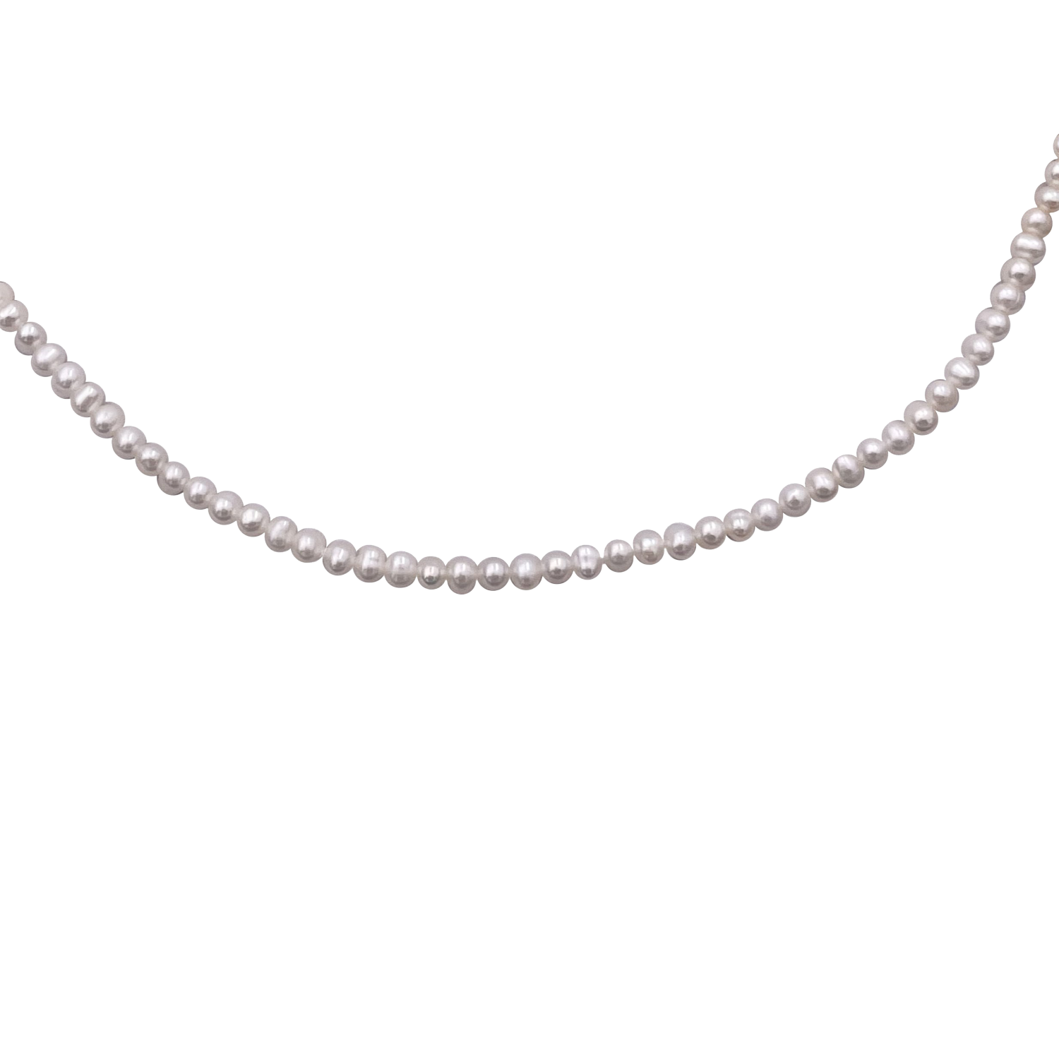 Lola Petite Pearl Choker in Silver 