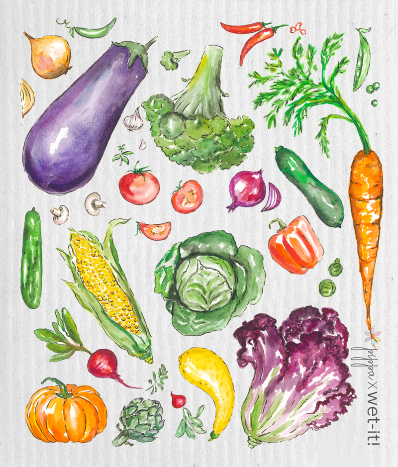 Wet-it! Swedish Cloth Verde Veggie