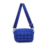 Sol and Selene Cobalt Inspiration Quilted Nylon Crossbody