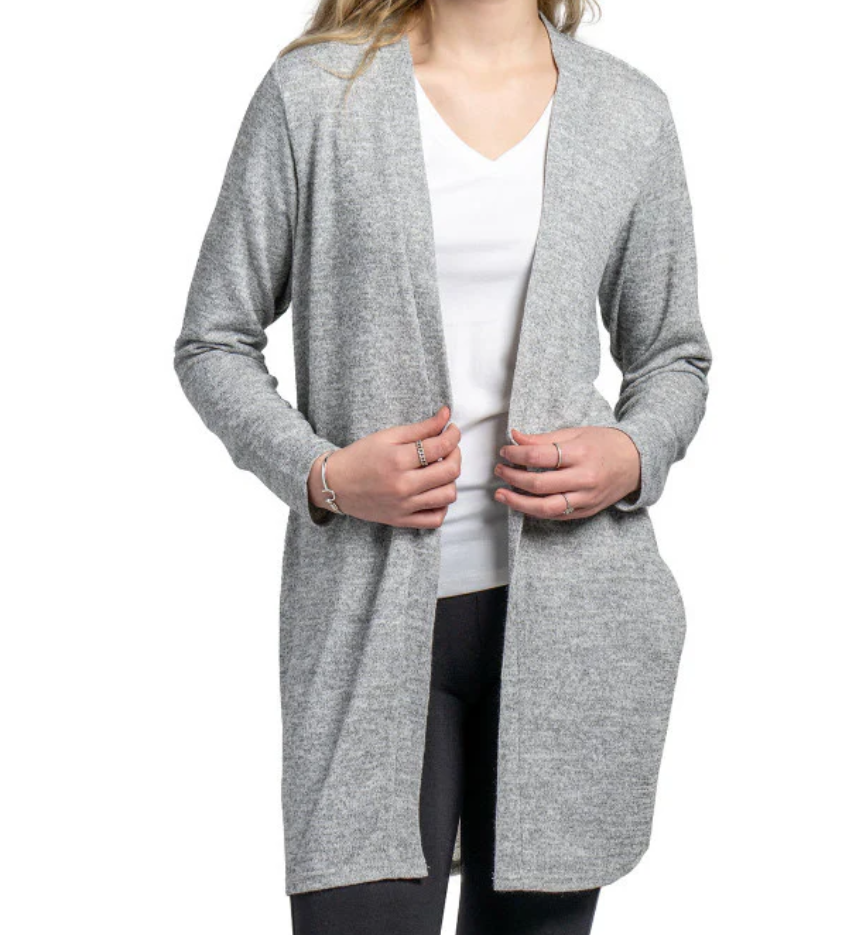 Hello Mello Lounge Cardigan  Gray