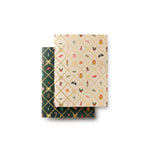 Rifle Paper Co Christmas Argyle pocket notebooks, set of two featuring a festive  holiday patterns, available at Be Charmed