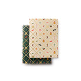 Rifle Paper Co Christmas Argyle pocket notebooks, set of two featuring a festive  holiday patterns, available at Be Charmed
