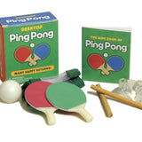 Running Press Desktop Ping Pong mini kit featuring a miniature net, tiny paddles, and a ball available at Be Charmed
