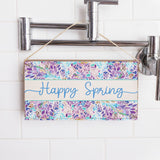Rustic Marlin - Twine Sign - Floral Happy Spring