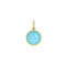 Lola Light Blue Sailboat All Gold Pendant