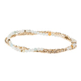 Scout Curated Wears Delicate Stone wrap bracelet and necklace combo, stone of magic available at Be Charmed 