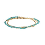 Scout Curated Wears Delicate Stone wrap bracelet and necklace combo, stone of sky, available at Be Charmed