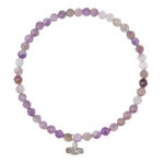 Scout Curated Wears Amethyst and Silver Mini Stone Stacking Bracelet available at Be Charmed.