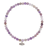 Scout Curated Wears Amethyst and Silver Mini Stone Stacking Bracelet available at Be Charmed.
