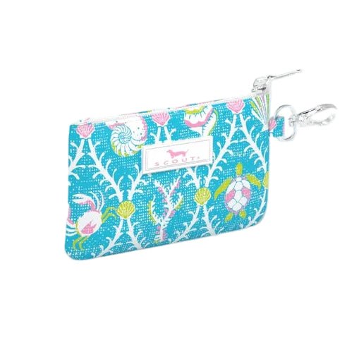 Small pouch with a colorful pattern on a white background. Available at Be Charmed