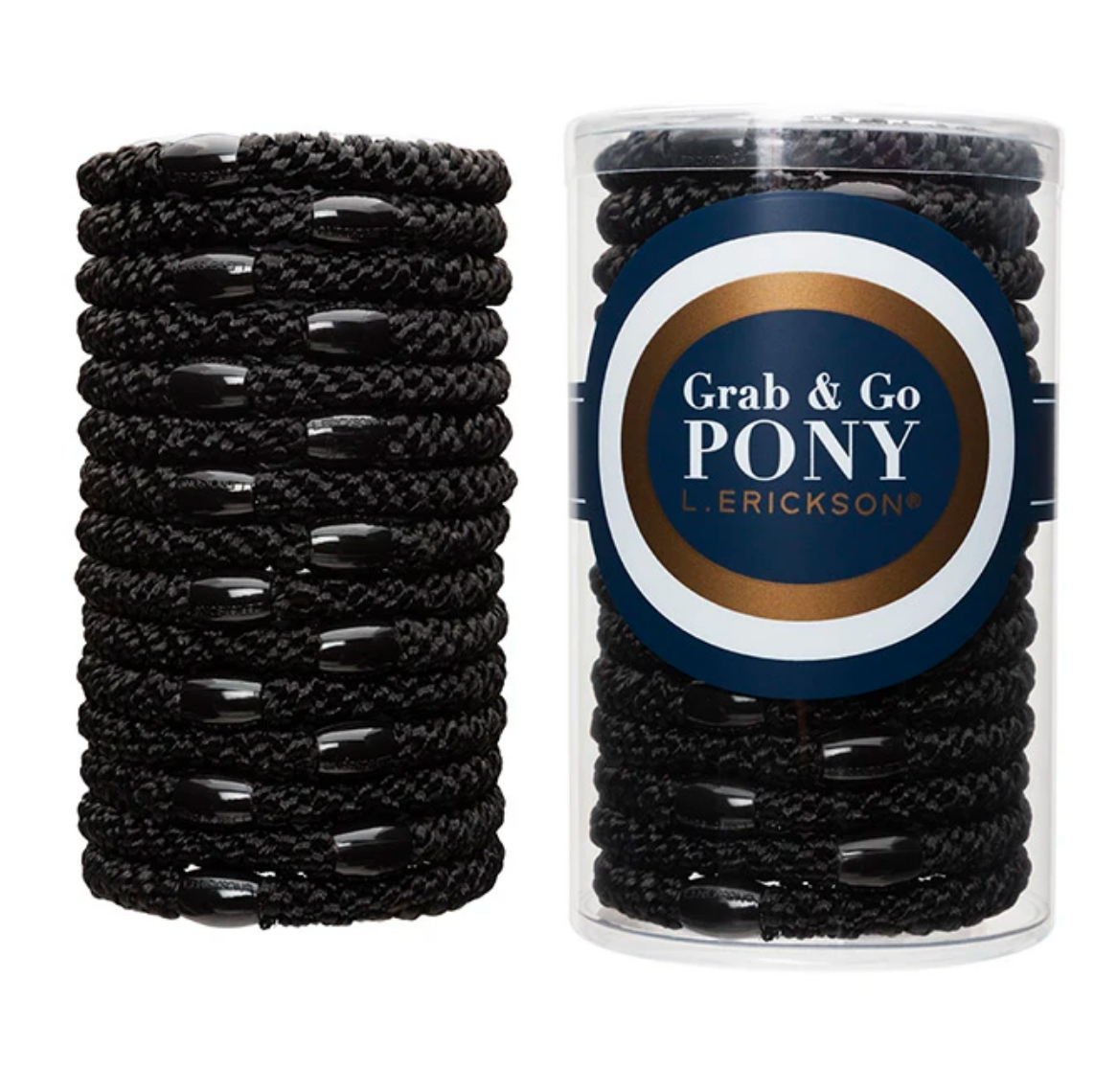 L. Erickson Grab & Go Pony Tube Black