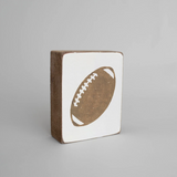 Rustic Marlin - Wood Block - Football