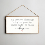 Rustic Marlin - Twine Sign - My Greatest Blessings Bring Me
