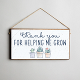 Rustic Marlin - Twine Sign - Thank You Grow