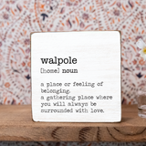 Rustic Marlin - Walpole Defintion 6" x 6" Decorative Block