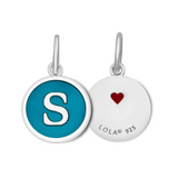 Lola Initial S Mini Pendant - Emerald