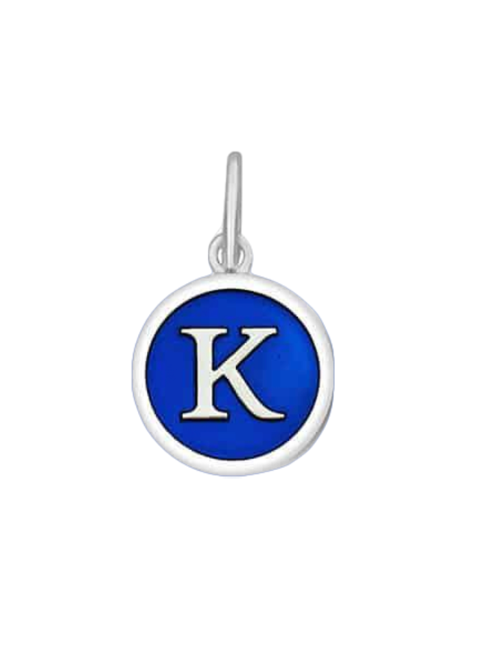 Sapphire Lola Initial K Mini Pendant 