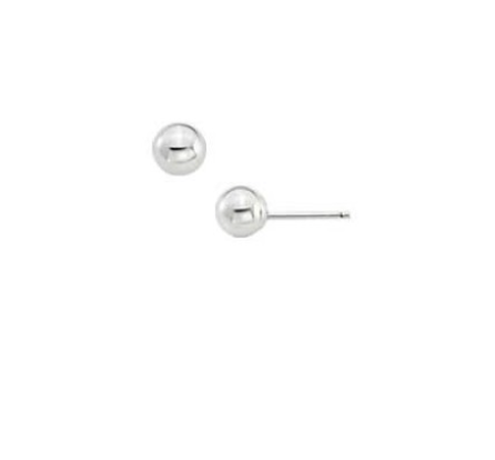 Aimee by Pastore Ball Stud Earrings 5MM