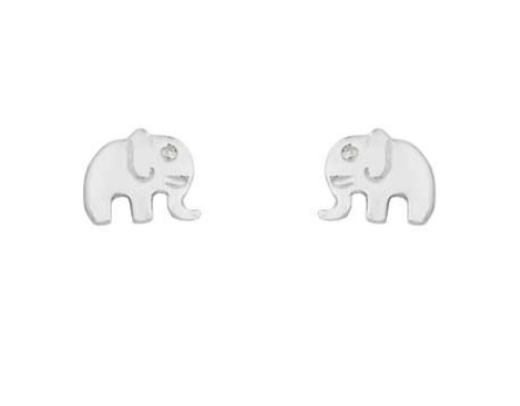 Aimee by Pastore Elephant Stud Earrings
