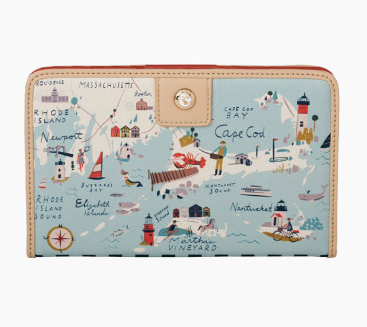 Spartina 449 Northeastern Harbors Snap Wallet