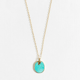True By Kristy - Gold Filled Necklace - Free Spirit Turquoise
