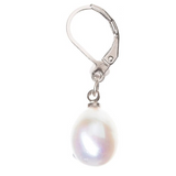 Rain - Silver Pearl Earring